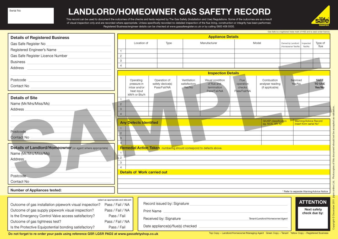 Gas Safety Certificate Dorchester